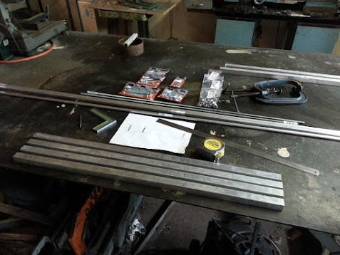Completed metal chroma projection rig frame